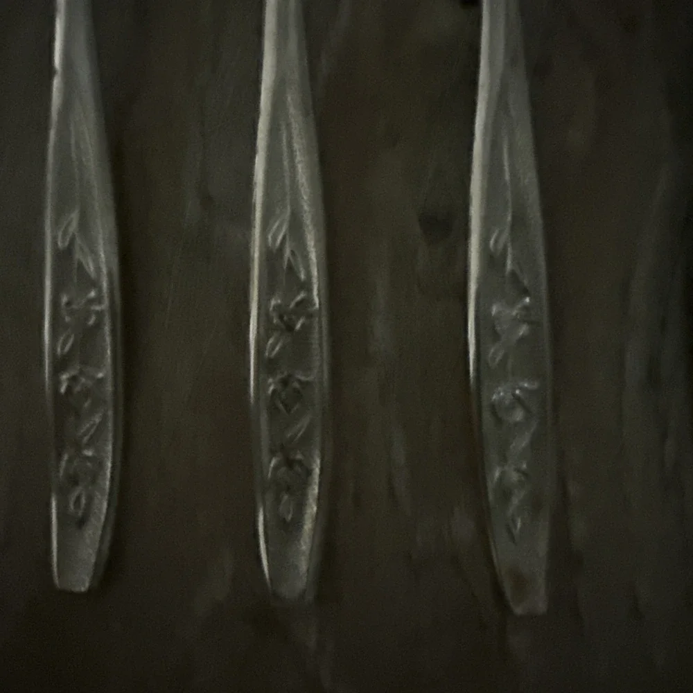 EKCO Eterna ROSE COTILLION Salad Forks Set‎ of 6 Taiwan Stainless Steel